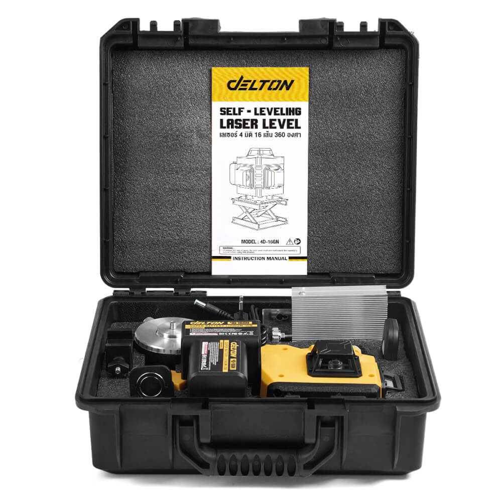 เครื่องวัดระดับเลเซอร์ DELTON รุ่น 4D-16GN 4 มิติ 16 แกน 360 องศา
